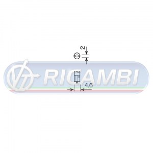 LAMPADINA T5 24V 1,2W ZOCCOLO VETRO OSRAM